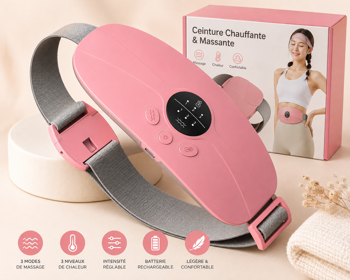 La ceinture chauffante pensée pour le confort féminin